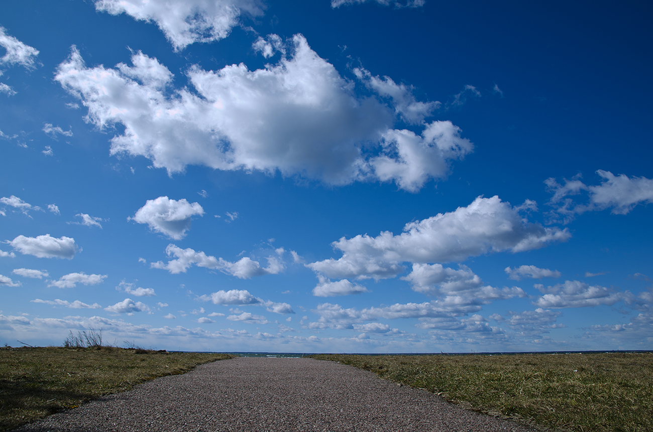 Blue sky view